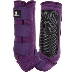 Classic Equine Classic Fit Protective Boot Hind CF200 Eggplant Large
